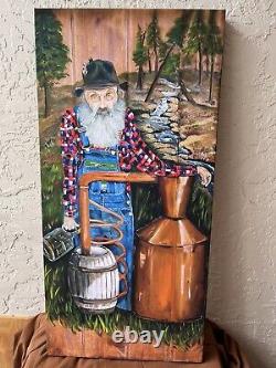 Popcorn Sutton, Moonshiner Legend, Canvas Art Print, J Dappen Carolina, Georgia