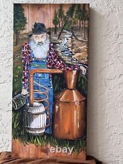 Popcorn Sutton, Moonshiner Legend, Canvas Art Print, J Dappen Carolina, Georgia