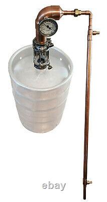 Pot Still, 2 Copper Distiller & Liebig Condenser, Moonshine Alcohol Whiskey Rum