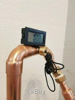 Pot Still Copper Distiller 9L Moonshine Alcohol 22mm electronic thermometer