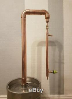 Pot Still Distillation Column Keg Beer Kit Copper 2 inch Moonshine Distiller