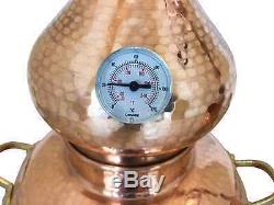Premium Copper Moonshine Alembic Still with thermometer Aprox 20 L 4.5 Gallon