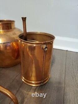 Premium Copper Moonshine Alembic Still with thermometer/ aprox 1.5 Gallon