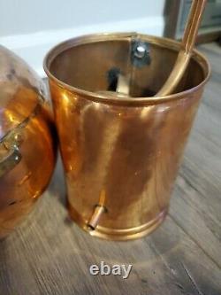 Premium Copper Moonshine Alembic Still with thermometer/ aprox 1.5 Gallon