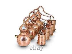 Premium Copper Moonshine & whiskey Alembic Still 3 L withthermometer aprox 1Gallon