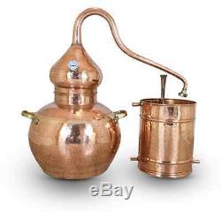 Premium Copper Moonshine & whiskey Alembic Still with thermometer 40 L -9 Gallon