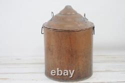 Primitive Antique Copper Moonshine Whiskey Still Pot Copper Boiler Copper Still