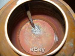 Primitive Copper Moonshine Liquor Whiskey Pot Still Kettle Boiler Hand Fitted