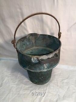 RARE Vintage Antique ANACONDA COPPER Moonshine Whiskey STILL BUCKET Unique