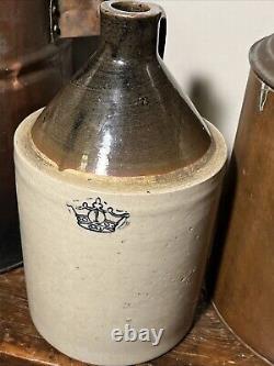 Rare Antique Copper Moonshine Boiler/Still Setup With Funnel, Copper Pot & Jug