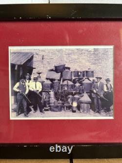 Rare Prohibition Photo Revenue Agent weapon moonshine & Still. 8x10 matted frame