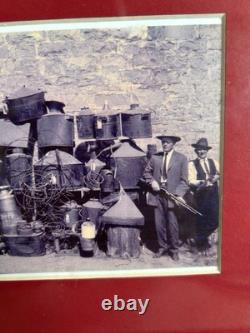 Rare Prohibition Photo Revenue Agent weapon moonshine & Still. 8x10 matted frame
