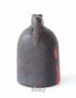 Redware Jug Bank Primitive Whiskey Moonshine Figural Still Bank Antique