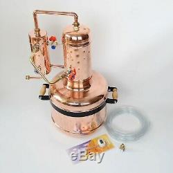 Reflux Still Copper Moonshine Still Distiller Alcohol 4,75 Gallon 18 liters