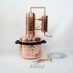 Reflux Still Copper Moonshine Still Distiller Alcohol 4,75 Gallon 18 liters