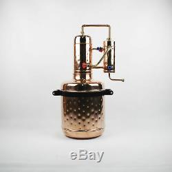 Reflux Still Copper Moonshine Still Distiller Alcohol 6 Gallons