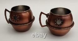 Reyka Vodka Copper Mule Mug Steam Punk Moonshine Still Moscow Mule Cup Set