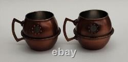 Reyka Vodka Copper Mule Mug Steam Punk Moonshine Still Moscow Mule Cup Set