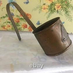 Russian Copper Moonshine Still Ladle Tasting Sample Pot Dipping Cup Pourer