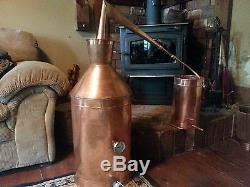 SALE 7 Gallon Copper Moonshine Still / Copper Condensing Can By Walnutcreek