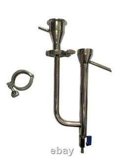 SS In-Line Proofing Parrot for Moonshine Flute Reflux Still