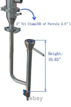 SS In-Line Proofing Parrot for Moonshine Flute Reflux Still