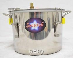 Seeutek 3 Gallon 12L Copper Tube Moonshine Still Spirits Kit Water Alcohol NOB