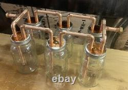 Six 1/2 Mason Jar Thumpers for Wide Mouth Half Gallon Mason Jars With Fitting