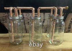 Six 1/2 Mason Jar Thumpers for Wide Mouth Half Gallon Mason Jars With Fitting