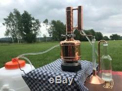 Small copper moonshine still Home distillation Whiskey still 0,5 gal