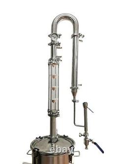 StillMate 35L SS304 2x4 Plate Pot Still Make Moonshine Gin Whisky Bourbon Still