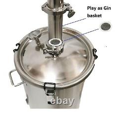 StillMate 35L SS304 2x4 Plate Pot Still Make Moonshine Gin Whisky Bourbon Still