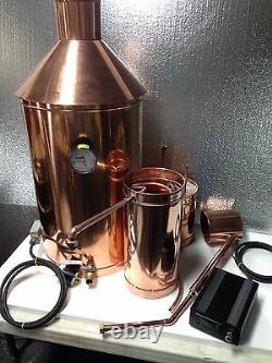 StillZ 20 Gallon Electric Moonshine Still with 3 gallon thumper and worm
