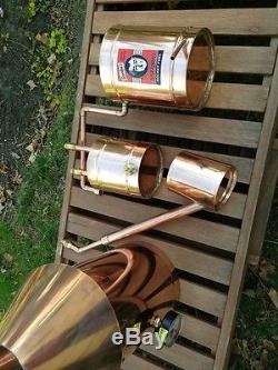 StillZ 6 Gallon Copper Moonshine Still+Thumper+Worm-Heavy 20oz Copper -Whiskey