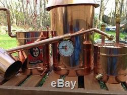 StillZ 6 Gallon Copper Moonshine Still+Thumper+Worm-Heavy 20oz Copper -Whiskey