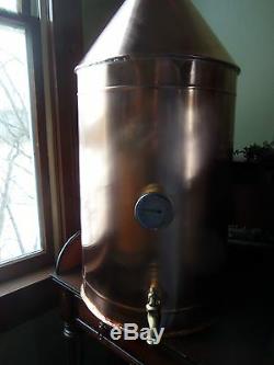 Super Sale12 Gallon Copper Moonshine Still / copper condensing can Thump Keg