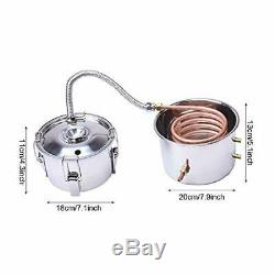 Suteck 5 Gal Moonshine Still Spirits Kit 18L Water Alcohol Distiller Copper Tube