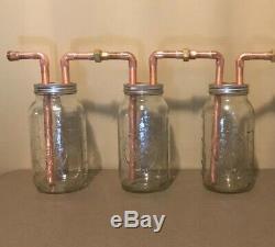 Three 1/2 Mason Jar Thumpers for Wide Mouth Half Gallon Mason Jars With Fitting