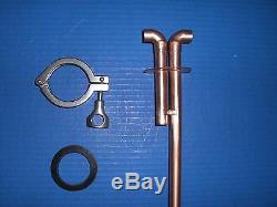 Thumper Doubler Beer Keg Kit whiskey Moonshine Still Head 2 x 1/2 Copper DIY