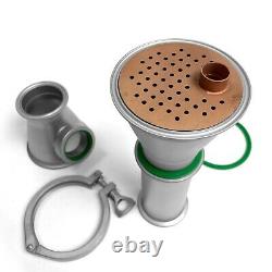 Torpedo Distiller Stage 2 in Copper perforated Plate Moonshine Still Mesh pack