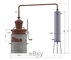 Traditional 60 Litre Copper Pot Still Moonshine