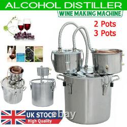 UK 3/5/6 Gal Moonshine Alcohol Distiller Copper Wine Maker Water Still Boiler