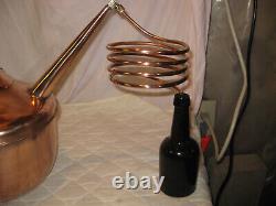 UNIQUE Mini Stovetop Antique Copper Moonshine Still w DOUBLE Coils-MAN CAVE MUST