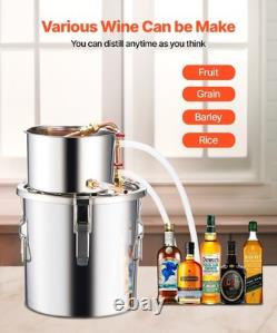 Uimoso 3 Gal Stainless Steel Alcohol Distiller Kit for Water and Brewing
