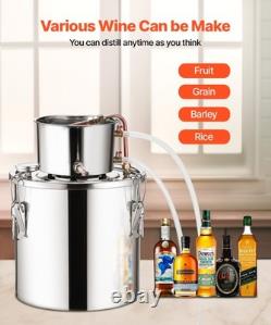 Uimoso Moonshine Still 5 Gal Water Alcohol Distiller Brewing Kit Stainless Steel