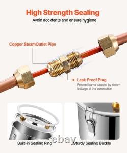 Uimoso Moonshine Still 5 Gal Water Alcohol Distiller Brewing Kit Stainless Steel