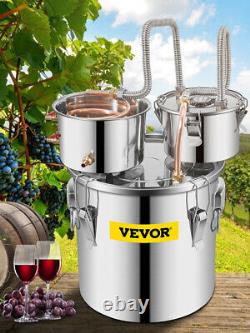 VEVOR 5 Gal Still Spirits Kit Water Alcohol Distiller 3 Pot DIY Home Brewing