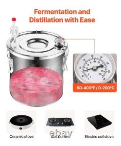 VEVOR 8.5 UK Gal Home Use Moonshine Still Stainless Steel Distiller