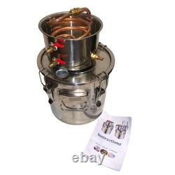 VEVOR Alcohol Distiller 12L 3Gal Moonshine Still Beer Wine Spirits Brewing Kit