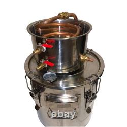 VEVOR Alcohol Distiller 12L 3Gal Moonshine Still Beer Wine Spirits Brewing Kit